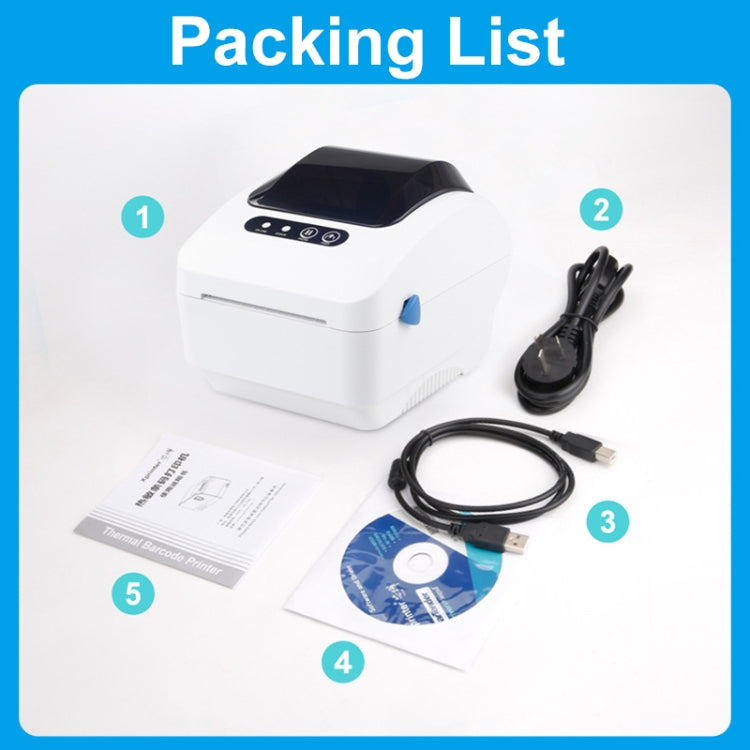 Xprinter XP-320B 80mm Thermal Barcode Supermarket Cashier Label Printer, Spec: USB+Bluetooth(EU Plug) - Receipt Printers by Xprinter | Online Shopping UK | buy2fix