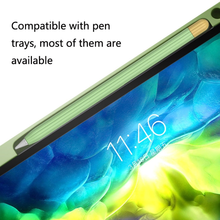 2 Sets 5 In 1 Stylus Silicone Protective Cover + Two-Color Pen Cap + 2 Nib Cases Set For Apple Pencil 1 (Orange) by buy2fix