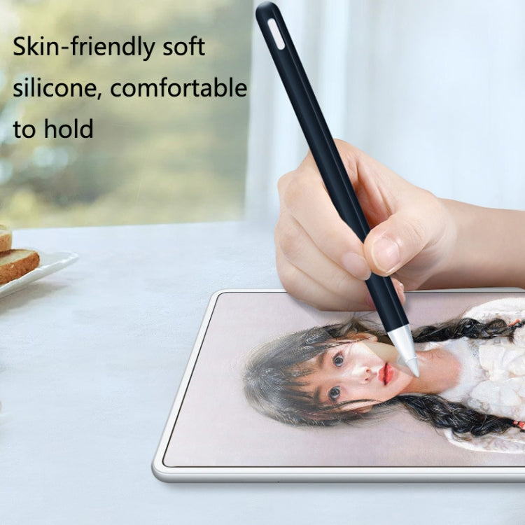 2 Sets 3 In 1 Stylus Silicone Protective Cover + Two-Color Pen Cap Set For Huawei M-Pencil(Gray) by buy2fix