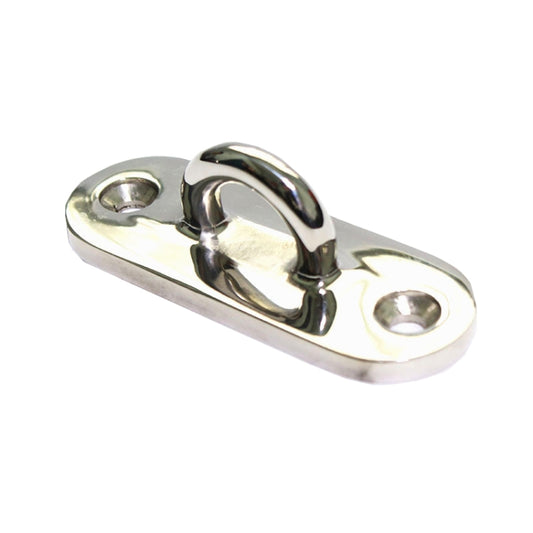 316 Stainless Steel Oval Boat Plate Seat Hand Rowing Boat Fixed Seat Accessories, Specification: 75mm by buy2fix
