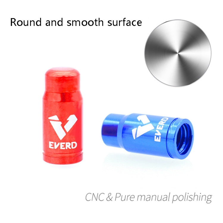 10 PCS EVERD ZH419 Mountain Road Bike Aluminum Alloy Air Mouth Cap Car Tire Dust Door Cover, Colour: Schrader (Blue) by buy2fix