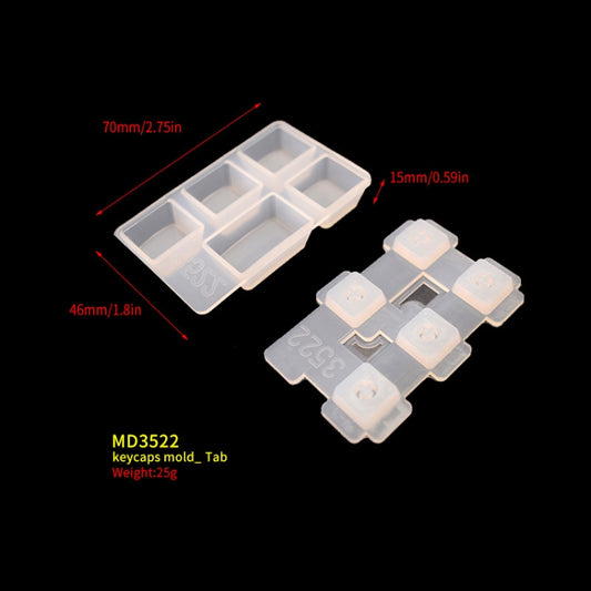 2 PCS DIY Keycap Silicone Mold OEM Mechanical Keyboard Silicone Mold, Style: MD3522 by buy2fix