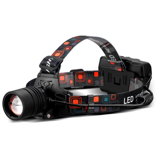 T40 P50 Lamp Beads Headlight USB Rechargeable Zoom Outdoor Strong Headlight,Specification: Without Battery by buy2fix