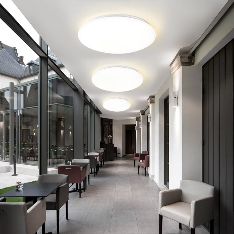 LED Sound Light Control Ceiling Lamp Round Corridor Intelligent Sensor Lamp, Power source: 8W 230mm(White) by buy2fix