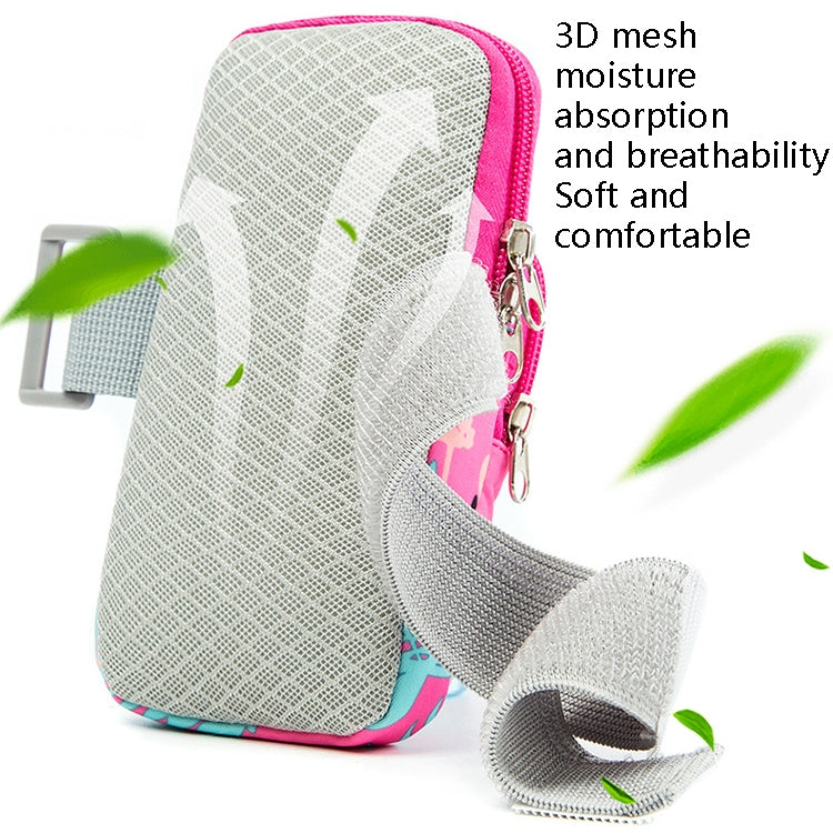 2 PCS B082 Sports Outdoor Arm Bag Mobile Phone Arm Band Running Fitness Mobile Phone Bag, Specification: Small (Lilac) - 5.5~6.5 inch by buy2fix | Online Shopping UK | buy2fix