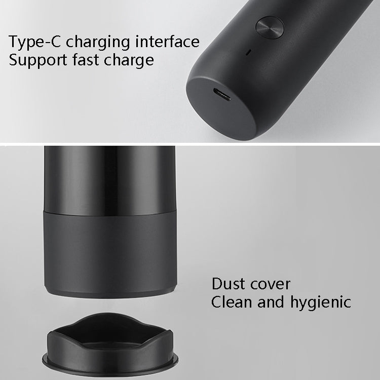 BY800 Electric Black Pepper Grinder Charge-Type Pepper Sea Salt Seasoning Grinder(Agate Red) by buy2fix