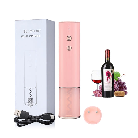Electric Opener Stainless Steel Mini Red Wine Bottle Opener, Colour: BY266 Pink by buy2fix