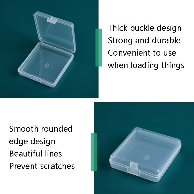 20 PCS With Cover Transparent PP Plastic Box Parts Jewelry Storage Box by buy2fix