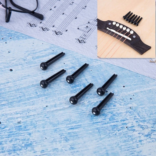 100 PCS Plastic Conical Cone String Nail for Guitar(Black) - String Instrument Accessories by buy2fix | Online Shopping UK | buy2fix