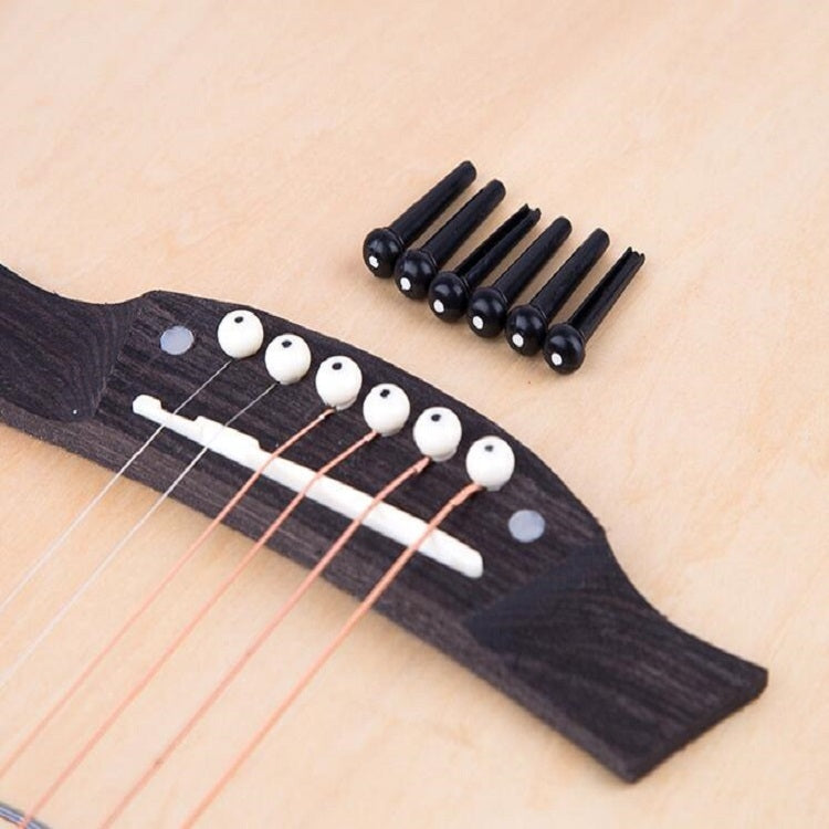 100 PCS Plastic Conical Cone String Nail for Guitar(Black) - String Instrument Accessories by buy2fix | Online Shopping UK | buy2fix