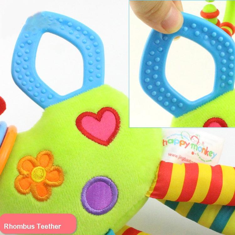 Baby Carriage Hanging Toy 0-1 Year Old Bell Teether Giraffe Bed Bell(Yellow) by buy2fix