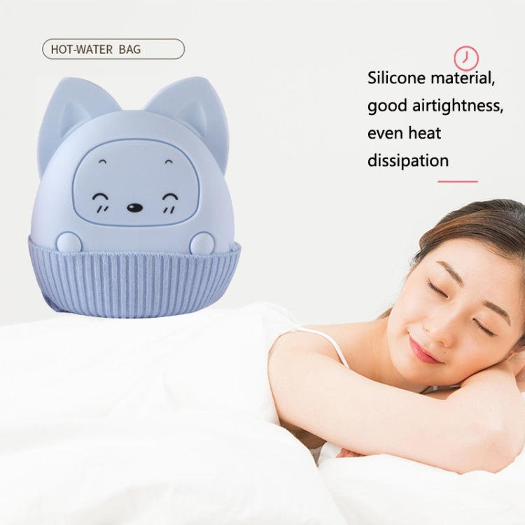 Winter Silicone Hand Warmer Cartoon Cute Water Injection Warm Water Bag, Colour: Light Blue Square by buy2fix