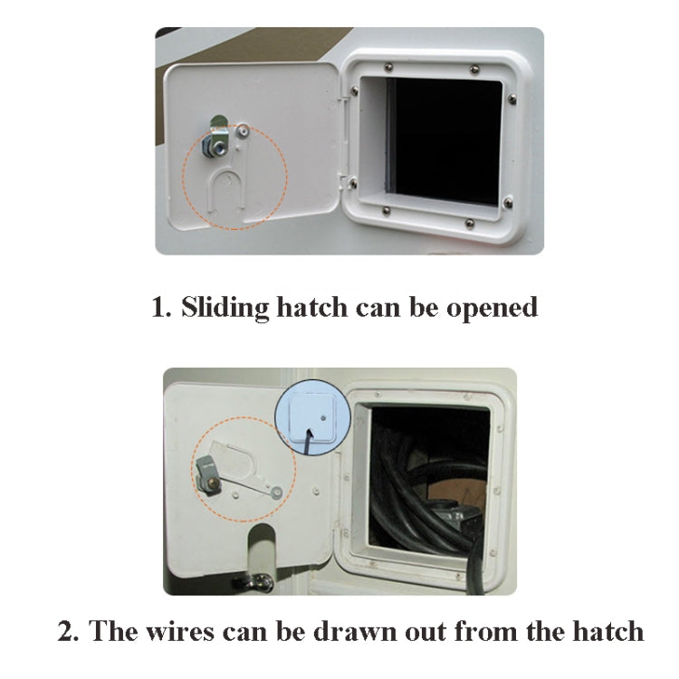 RV Accessories Square Wire Hatch Cover Yacht Accessories Wire Storage Box by buy2fix