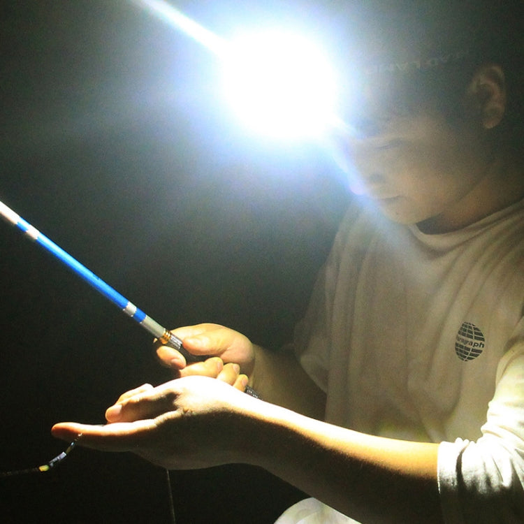 Fishing Headlight Induction Night Fishing Clip Cap Lamp Head-Wearing Small Super Bright Light Rechargeable Cap Clip Lamp,Style: Ultimate Edition (Black) by buy2fix