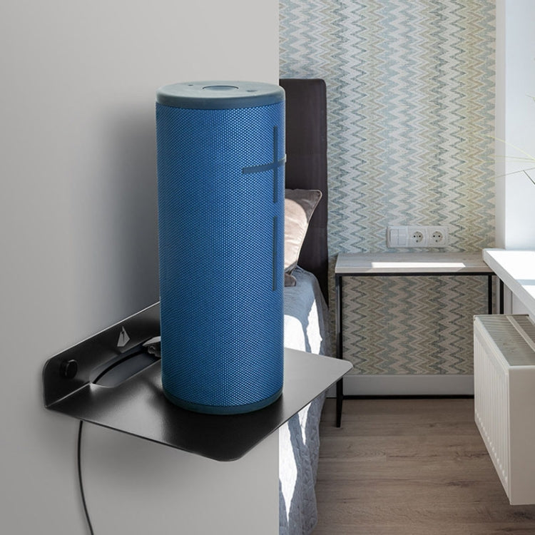 Universal Wall Storage Metal Bracket for Bluetooth Speaker, Size: 15.5 x 13 x 3cm(Black) - Speaker Bracket by buy2fix | Online Shopping UK | buy2fix