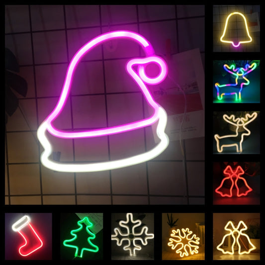 Christmas Decoration Neon Lights Wall-Mounted Ornaments, Spec: Christmas Stock by buy2fix