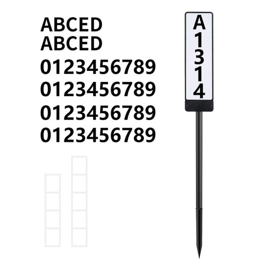 TS-G6704 Solar Dual-Color Temperature Ground Plug House Number Lawn Light by buy2fix