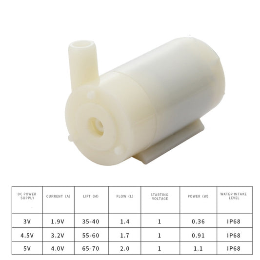 Quiet Mini Horizontal Vertical Submersible Pump, Style: White Horizontal - Fish Tanks & Accessories by buy2fix | Online Shopping UK | buy2fix