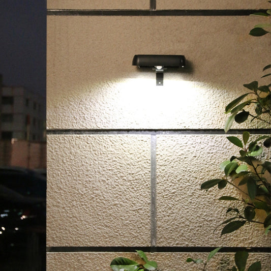 12 LED Solar Outdoor Waterproof Body Sensor Wall Light(Black Shell-White Light) by buy2fix