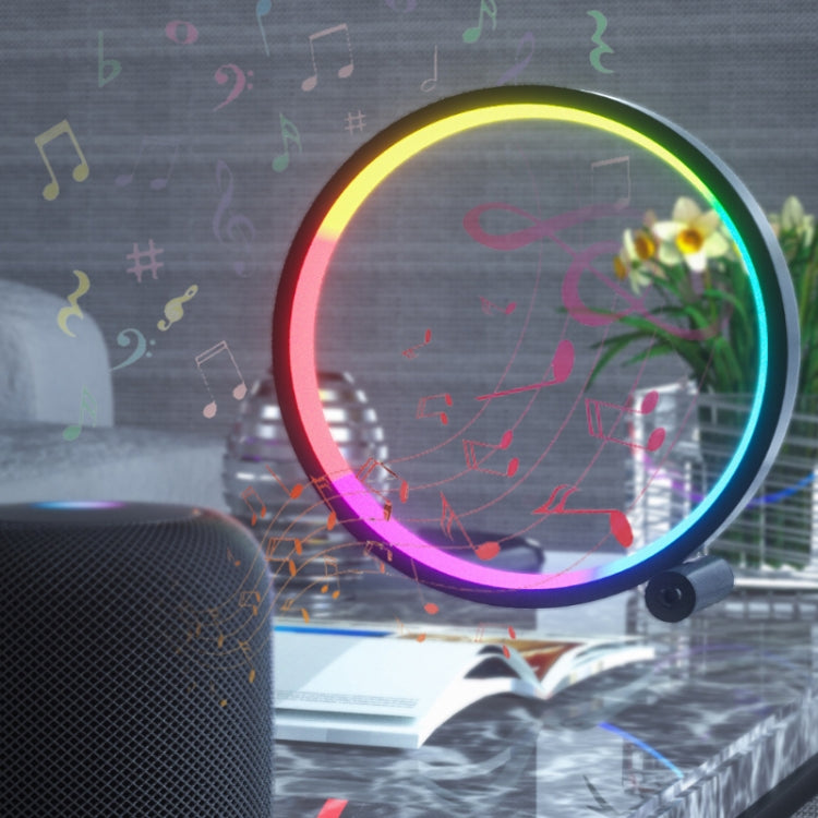 10 inch USB Music Rhythm RGB LED Atmosphere Ring Light by buy2fix