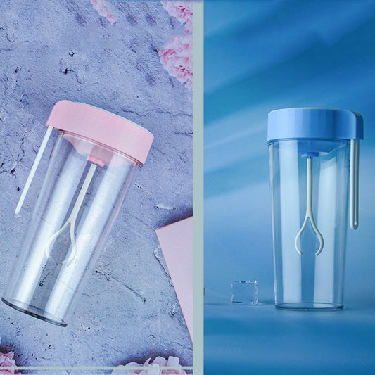 VE-V8 USB Charging Automatic Stirring Cup Full Seal Leak-Proof Electric Shake Cup, Capacity: 450ml(Light Pink) by buy2fix