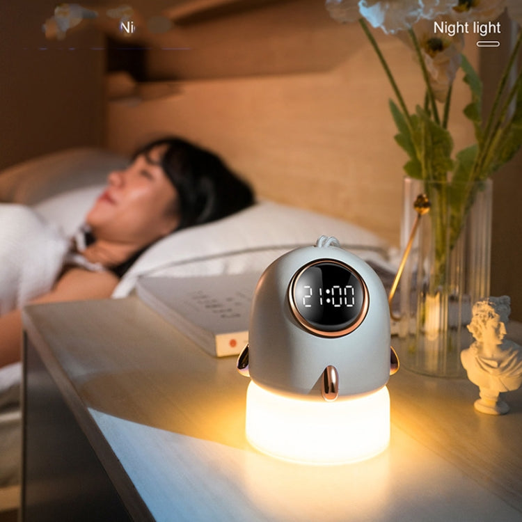 TW-L47 Small Rocket Portable Clock LED Projection Lamp(Yellow) by buy2fix