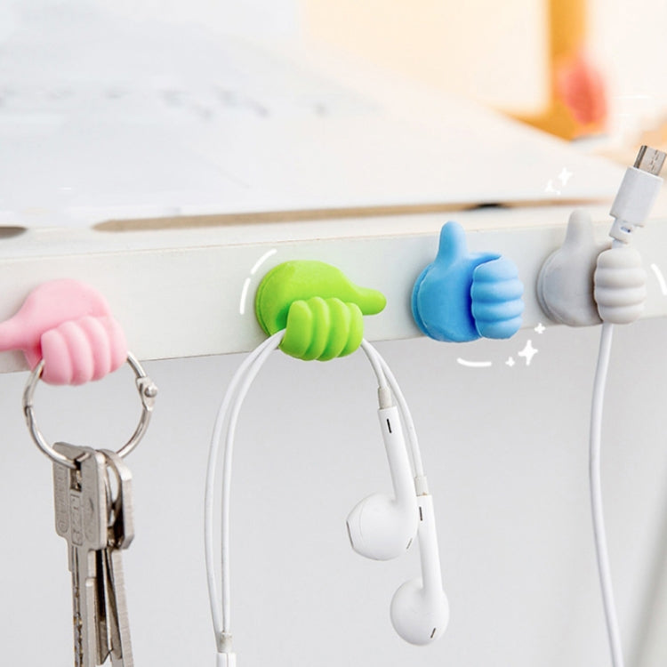 10 PCS Handy Holder Cable Organizer Household Convenience Clip(Blue) by buy2fix