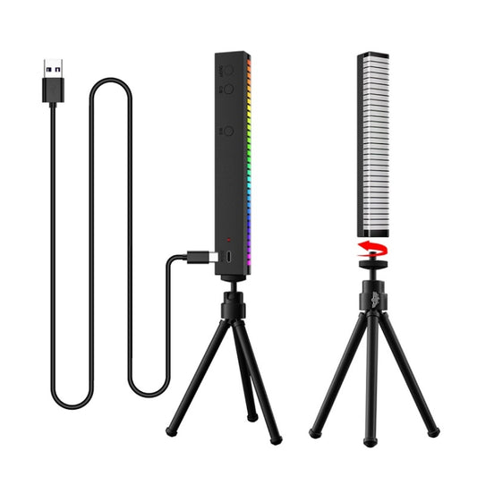 3D Pickup Atmosphere Light Desktop Music Rhythm Lamp, USB Charging by buy2fix