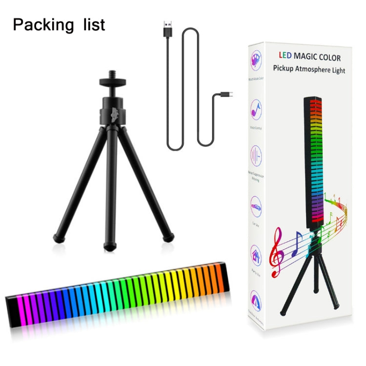 3D Pickup Atmosphere Light Desktop Music Rhythm Lamp, USB Charging by buy2fix