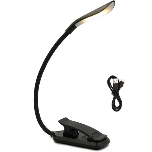 8027D-2 7 Beads LED Eye Protection Reading Folding Book Clip Light(Black) by buy2fix
