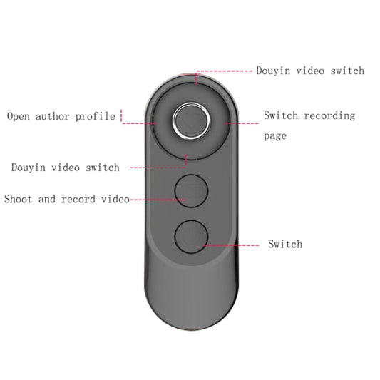 Mobile Phone Bluetooth Selfie Remote Control(Elegant Black) - Phone Remote Control by buy2fix | Online Shopping UK | buy2fix