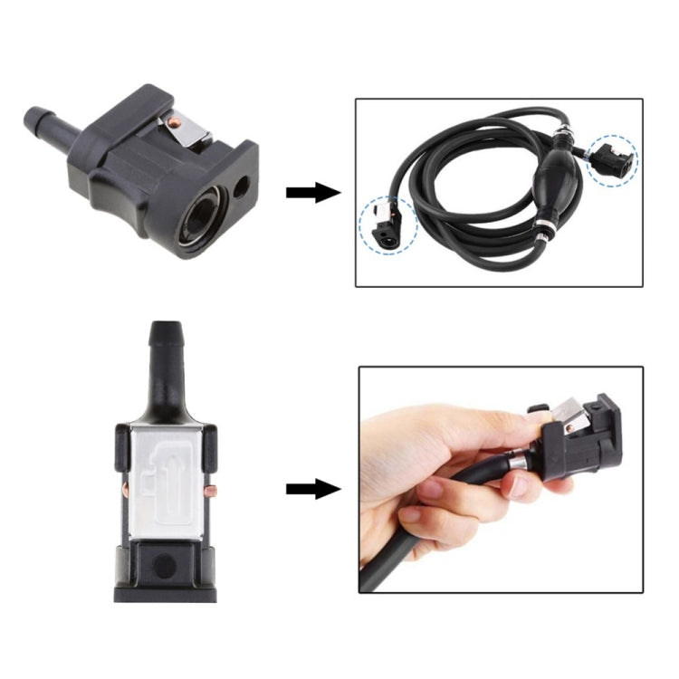 Yacht Fuel Connector For Yamaha Outboard Motor, Specification: Machine End Female Connector by buy2fix