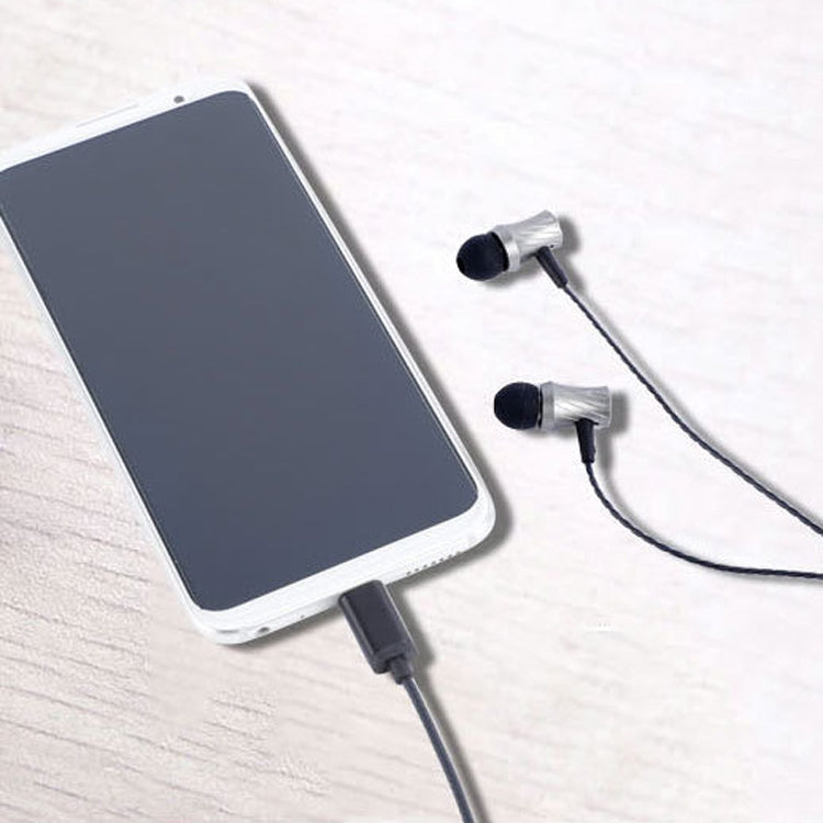 2 PCS TS1812 Type-C Plug In-Ear Digital Wired Earphone With Mic(Black) by buy2fix