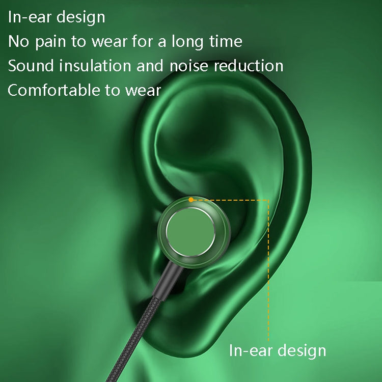 TS902 Metal In-Ear USB-C / Type-C Game Earphone, Cable Length: 1.2m(Silver Gray) by buy2fix