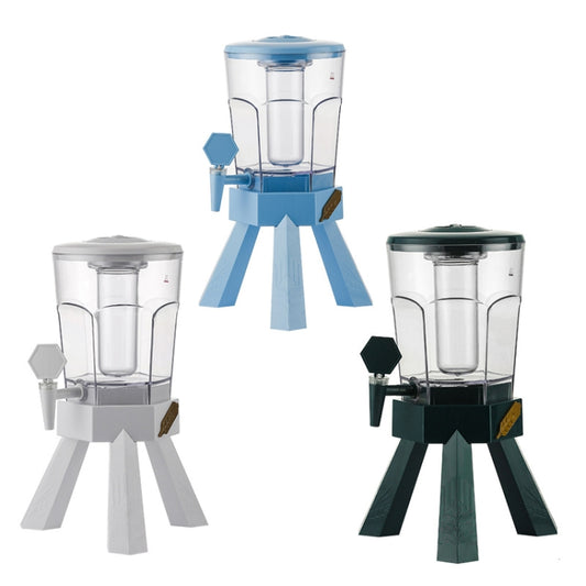 3L Wine Cannon Bar Beer Barrel With Faucet Coke Barrel Container( Blue) by buy2fix