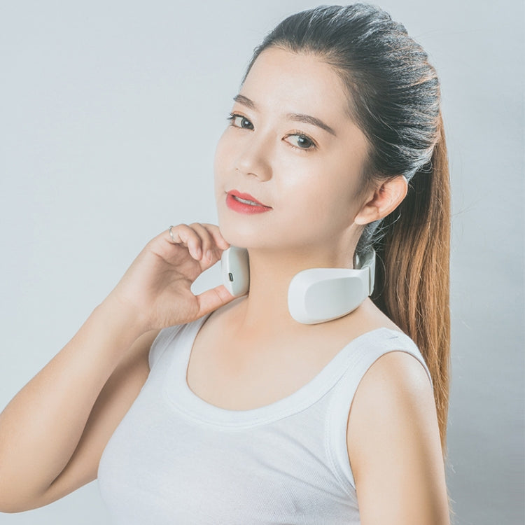 Smart Charging Neck Pulse Cervical Massager, Specification: English(White) by buy2fix