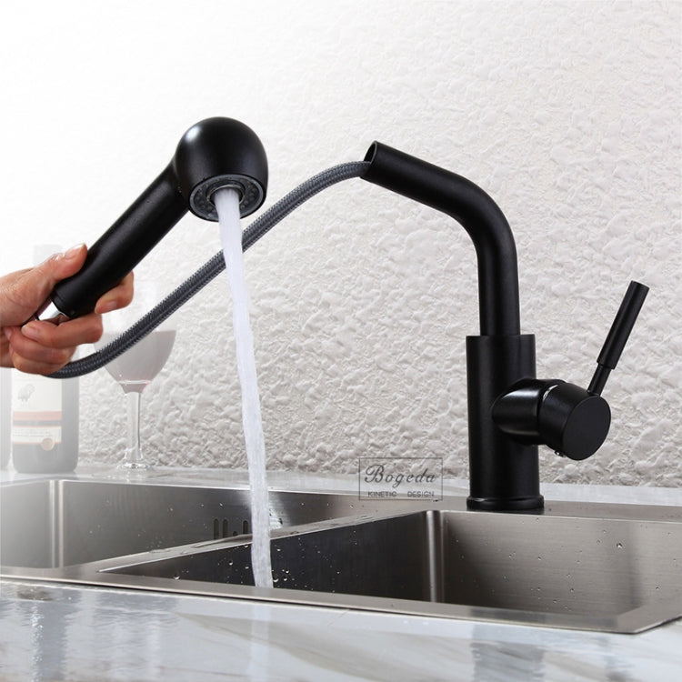 304 Stainless Steel Kitchen Sink Pull-out Faucet by buy2fix