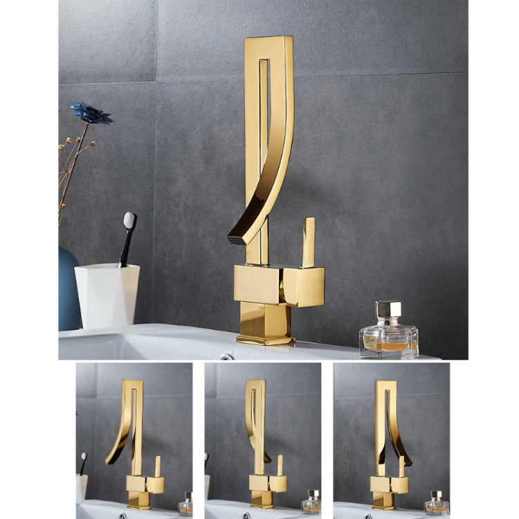 All-copper Rotatable Countertop Basin Hot And Cold Water Faucet by buy2fix