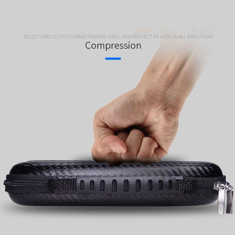 GH1319 EVA Large Capacity Electronic Digital Accessories Storage Bag(Carbon Fiber Black) by buy2fix