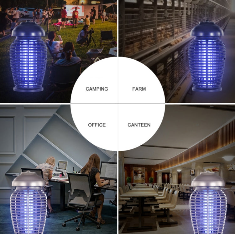 Outdoor Waterproof Mosquito Repellent Restaurant Hotel Fly Flyer Catcher, Plug Specification: US Plug(Black) by buy2fix