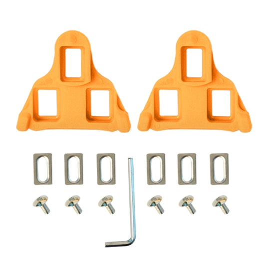 1pair Bicycle Pinch Group Combination Screw Highway Car Riding Shoes Bicycle Lock Tablet(Yellow) by buy2fix