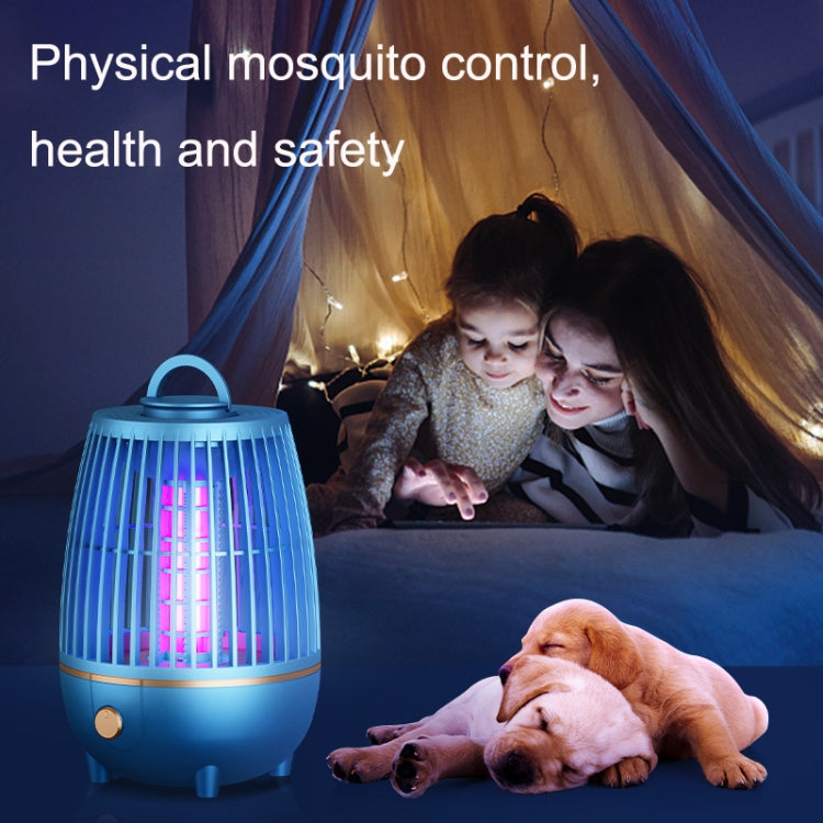 LED Mosquito Killer Lamp Home Photocatalyst USB Mushroom Mosquito Killer(Blue) by buy2fix