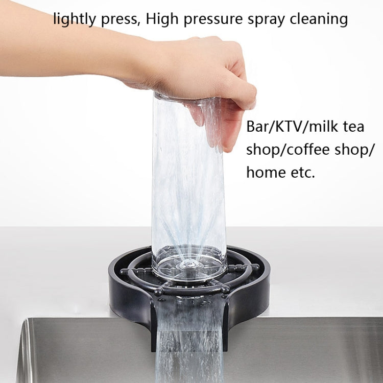Automatic Faucet High Pressure Spray Washer, Style: Black+Soft Hose+G9/16 Three-way by buy2fix