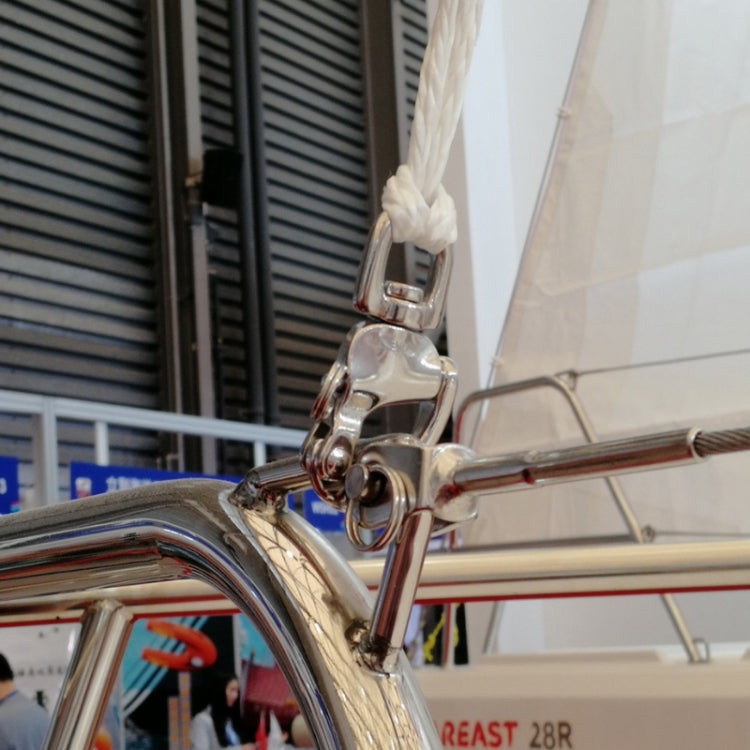 Yachting Sailing Stainless Steel Coil Type Rotary Spring Shackle, Specification: 70mm by buy2fix