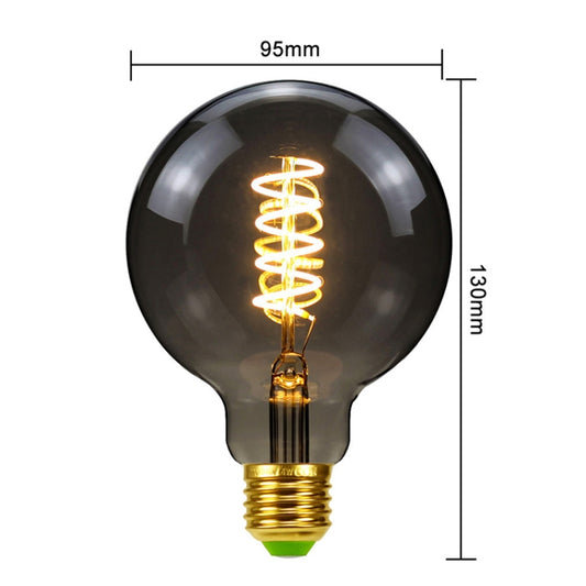 G95 Electroplating Smoke Grey Warm Light LED Bulb Retro Lamp by buy2fix