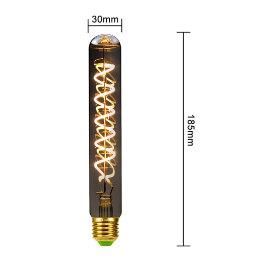 T185 Electroplating Smoke Grey Warm Light LED Bulb Retro Lamp by buy2fix