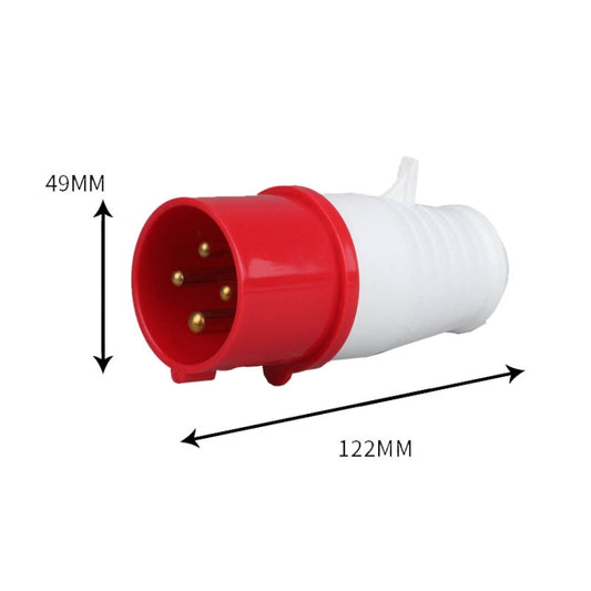 Industrial Plug IP44 Waterproof Aviation Connection Plug, Style: 4 Core 16A by buy2fix