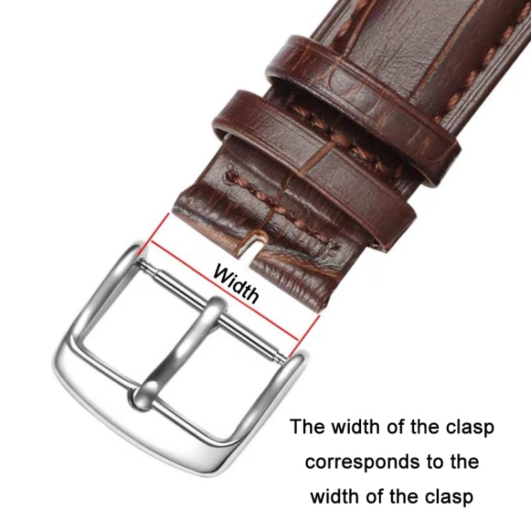 5pcs IP Plated Stainless Steel Pin Buckle Watch Accessories, Color: Black 18mm - Watch Parts & Tools by buy2fix | Online Shopping UK | buy2fix