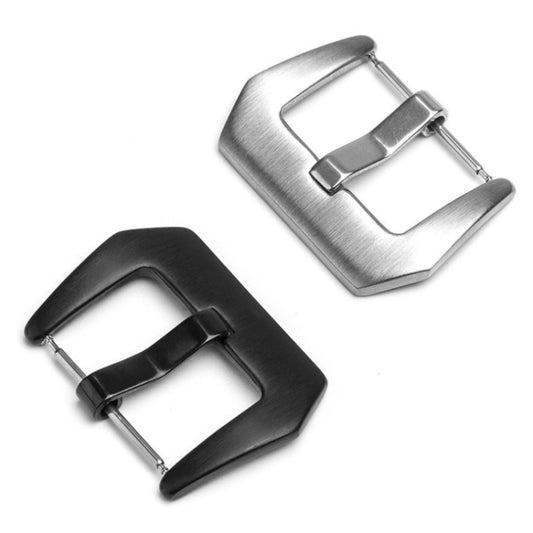 3 PCS Stainless Steel Brushed Pin Buckle Watch Accessories, Color: 22mm Steel Color - Watch Parts & Tools by buy2fix | Online Shopping UK | buy2fix