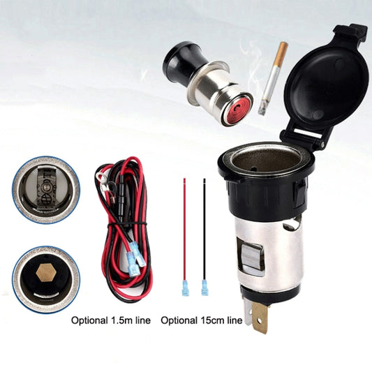 Car Modified Cigarette Lighter Car Charging Power Socket No Cigarette Type (with 15cm Line) by buy2fix